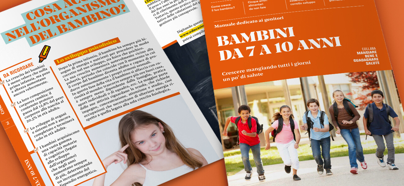 Corretta alimentazione per Bambini da 7 a 10 anni