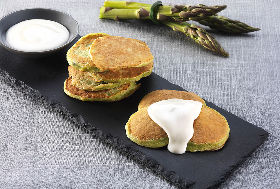 Pancakes agli asparagi