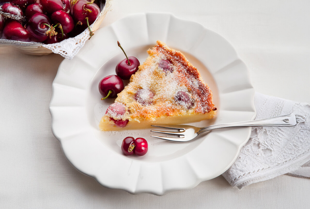 Torta clafoutis di ciliegie