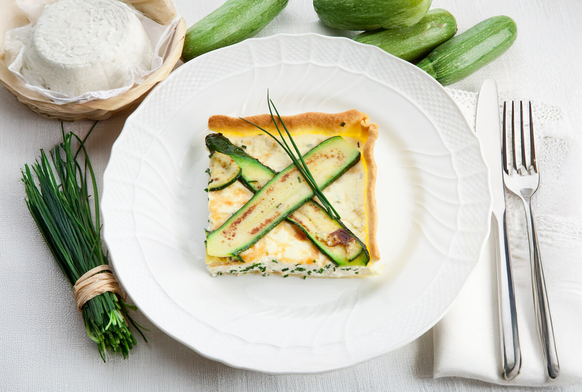 Torta di ricotta e zucchine