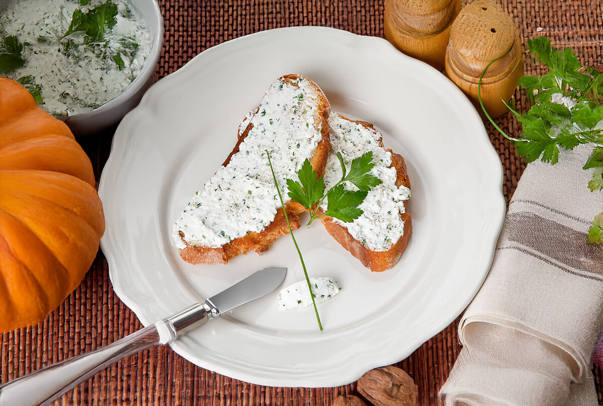 Crema di ricotta alle erbe