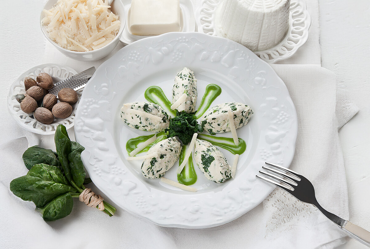 Gnocchi di ricotta e spinaci