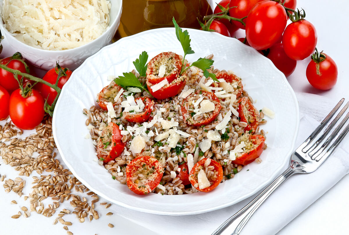 Insalata di farro ai pomodorini