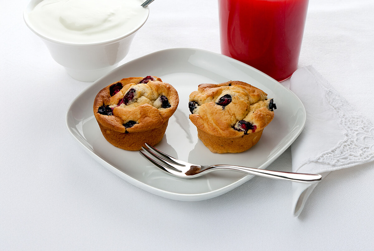 Colazione con muffin dell'amicizia