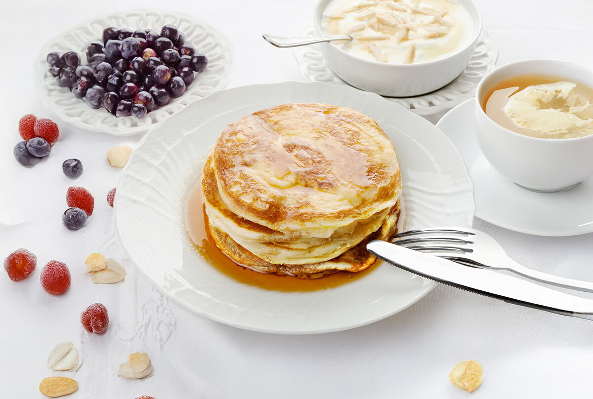 Colazione con pancake classico