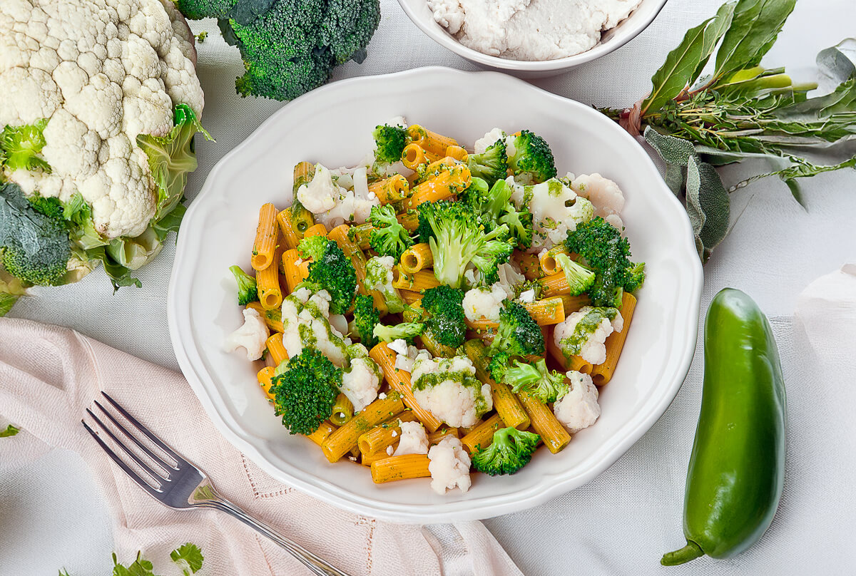 Sedani ai broccoli, cavolfiore e ricotta